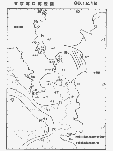 東京湾口海況図(2000/12/12)