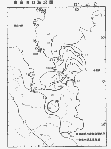 東京湾口海況図(2001/02/02)