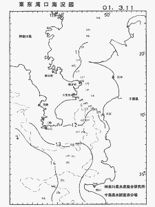 東京湾口海況図(2001/03/11)