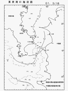 東京湾口海況図(2001/03/18)