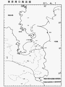 東京湾口海況図(2001/04/01)
