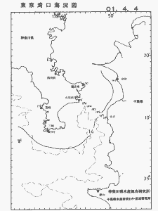 東京湾口海況図(2001/04/04)