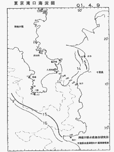 東京湾口海況図(2001/04/09)