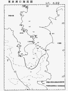 東京湾口海況図(2001/04/22)