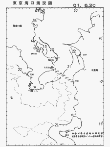 東京湾口海況図(2001/06/20)
