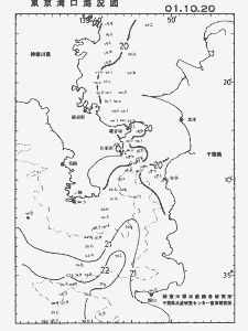東京湾口海況図(2001/10/20)