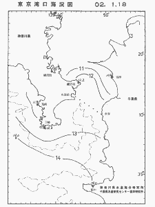 東京湾口海況図(2002/01/18)