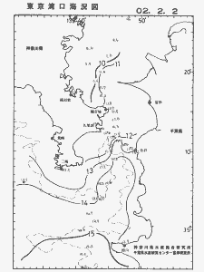 東京湾口海況図(2002/02/02)