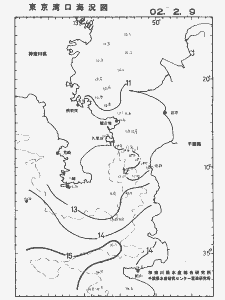 東京湾口海況図(2002/02/09)