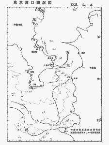 東京湾口海況図(2002/04/04)
