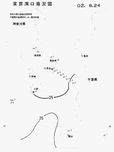 東京湾口海況図(2002/08/24)
