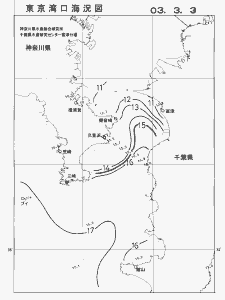 東京湾口海況図(2003/03/03)
