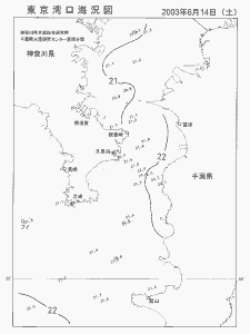 東京湾口海況図(2003/06/14)