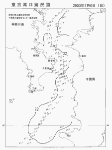 東京湾口海況図(2003/07/06)