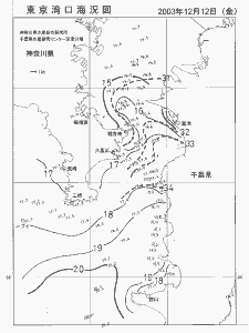 東京湾口海況図(2003/12/12)