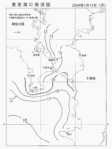 東京湾口海況図(2004/01/12)