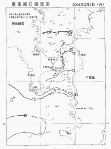 東京湾口海況図(2004/02/02)