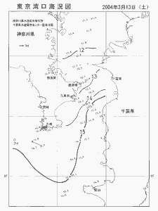 東京湾口海況図(2004/03/13)
