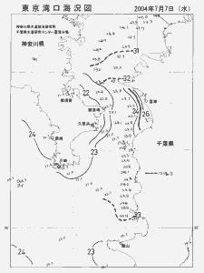 東京湾口海況図(2004/07/07)