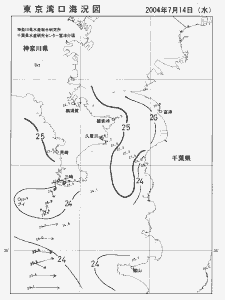 東京湾口海況図(2004/07/14)