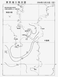 東京湾口海況図(2004/10/10)