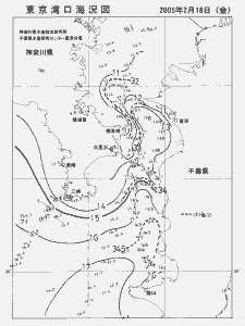 東京湾口海況図(2005/02/18)