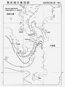東京湾口海況図(2005/03/03)