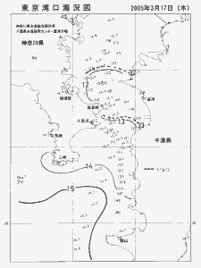 東京湾口海況図(2005/03/17)