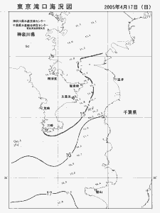 東京湾口海況図(2005/04/17)