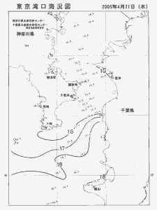 東京湾口海況図(2005/04/21)