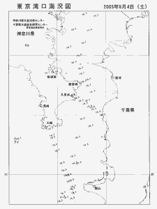 東京湾口海況図(2005/06/04)