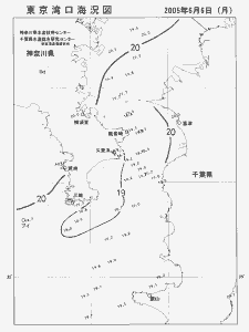 東京湾口海況図(2005/06/06)