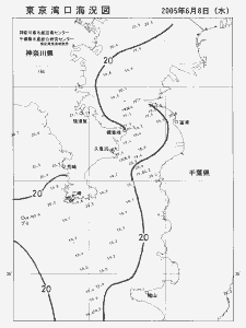 東京湾口海況図(2005/06/08)