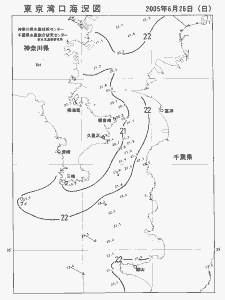東京湾口海況図(2005/06/26)