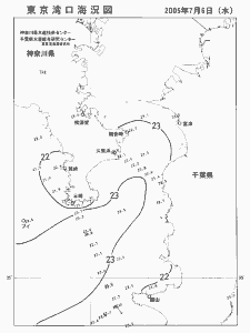 東京湾口海況図(2005/07/06)