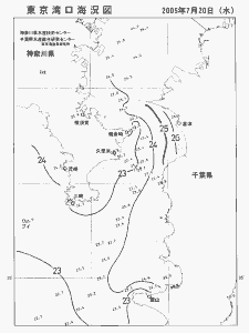 東京湾口海況図(2005/07/20)