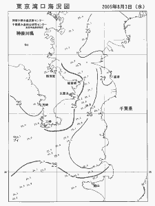 東京湾口海況図(2005/08/03)