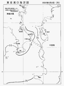 東京湾口海況図(2005/08/08)