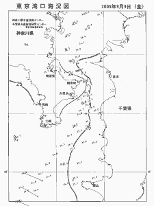 東京湾口海況図(2005/09/09)