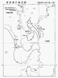 東京湾口海況図(2005/12/12)