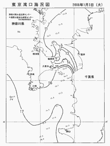 東京湾口海況図(2006/01/03)