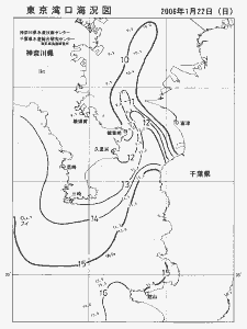 東京湾口海況図(2006/01/22)