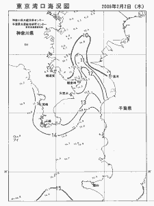 東京湾口海況図(2006/02/02)