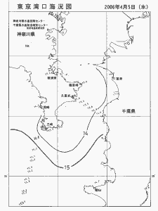 東京湾口海況図(2006/04/05)
