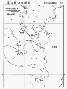 東京湾口海況図(2006/06/06)