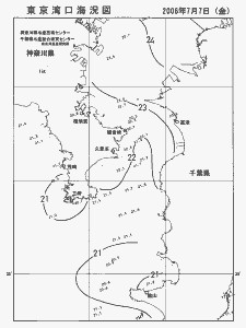 東京湾口海況図(2006/07/07)