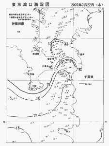 東京湾口海況図(2007/03/22)