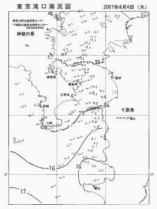 東京湾口海況図(2007/04/04)