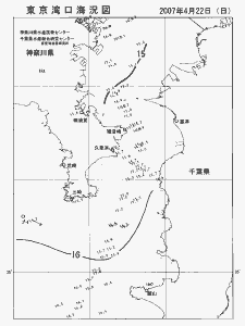 東京湾口海況図(2007/04/22)