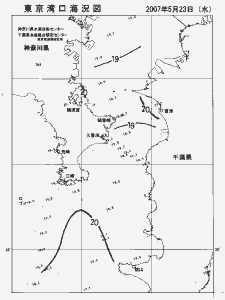 東京湾口海況図(2007/05/23)